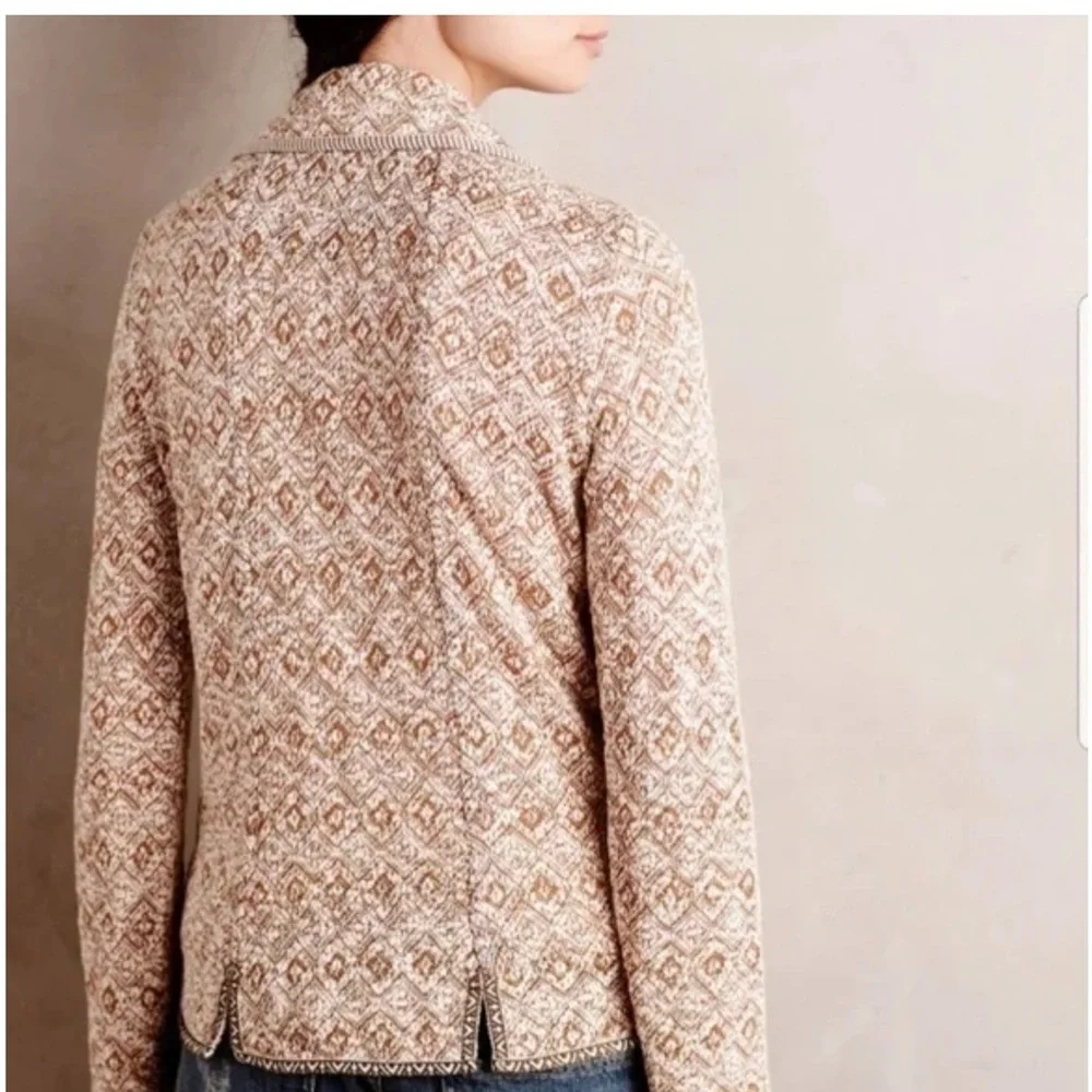ANTHROPOLOGIE SATURDAY SUNDAY Paracas Knit Blazer Size M